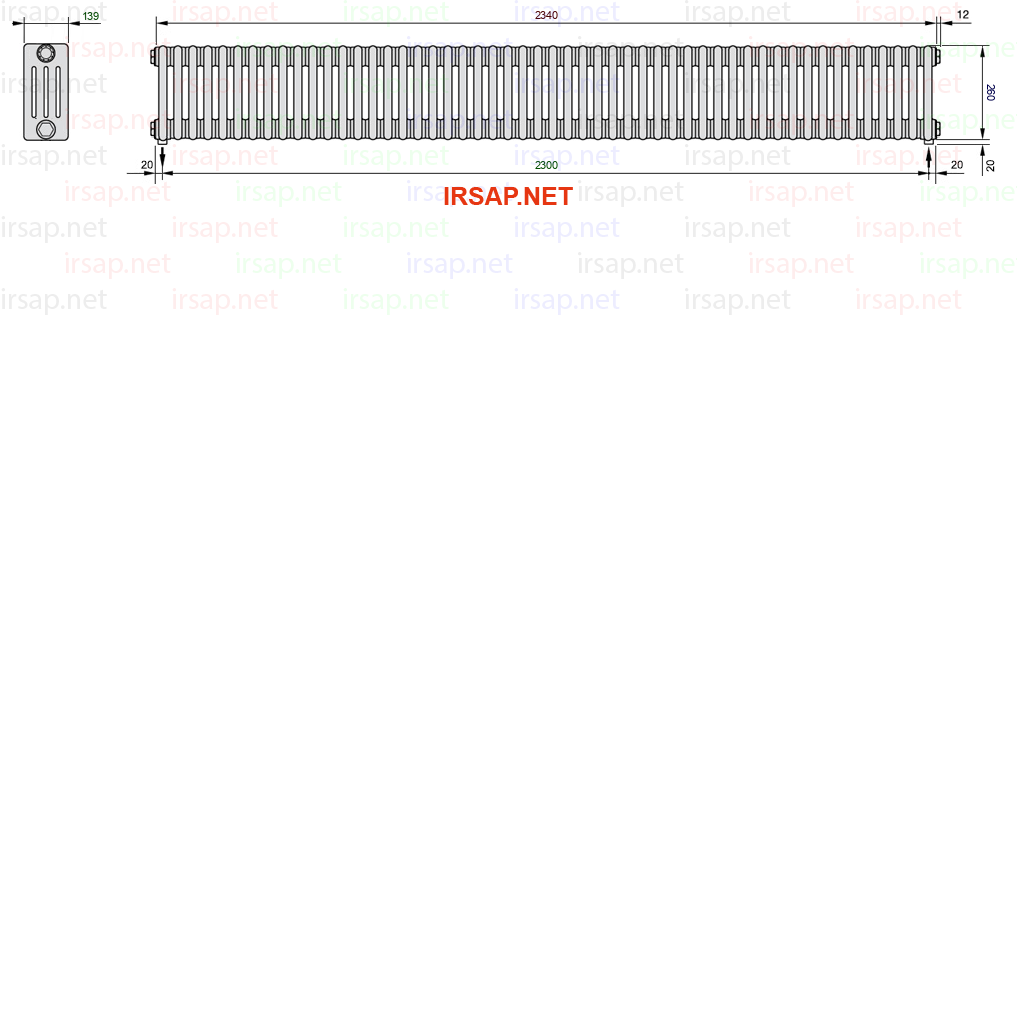 Радиатор IRSAP Tesi 40260/52 T16 CL 01